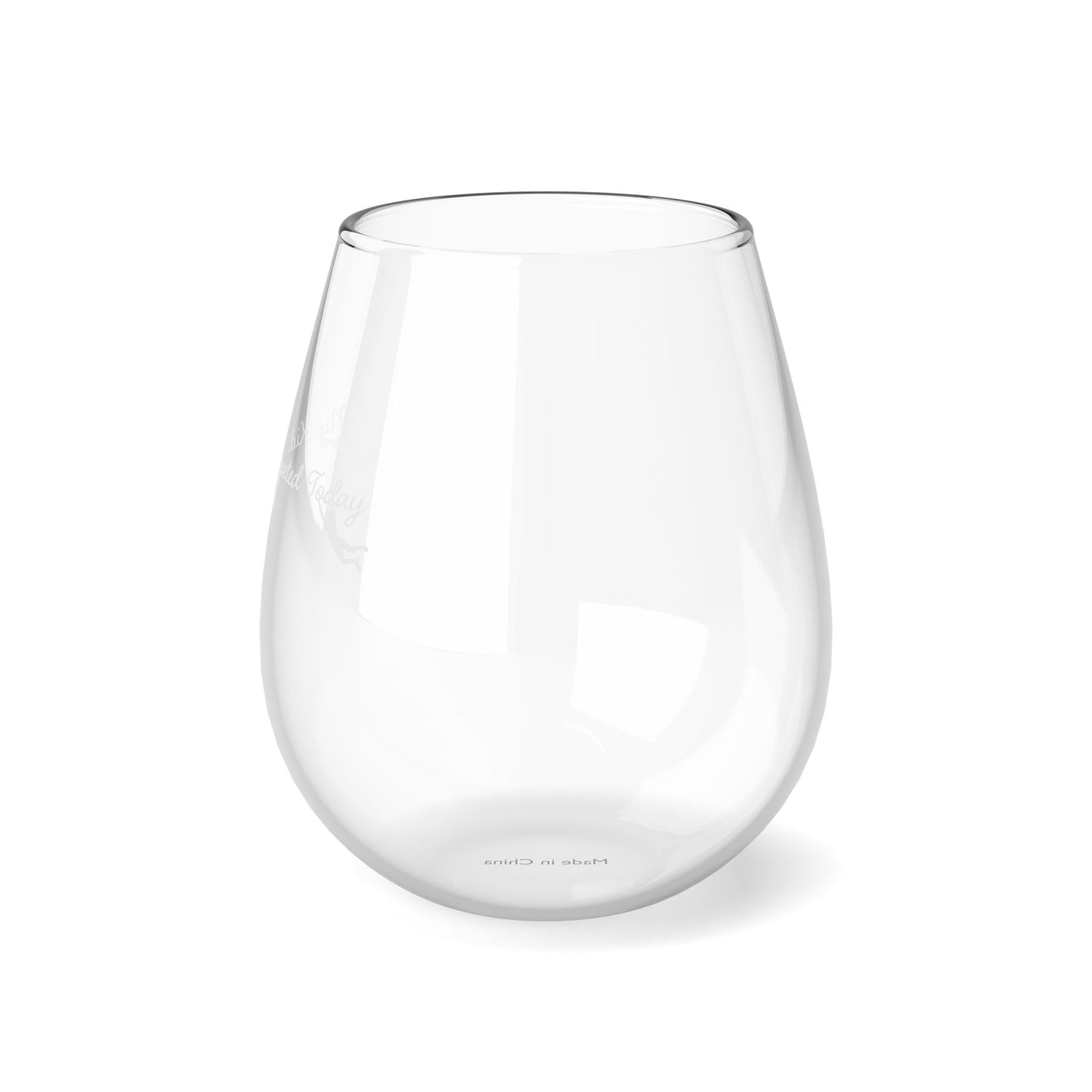 My Kid Competed Today - Ninja themed Stemless Wine Glass, 11.75oz