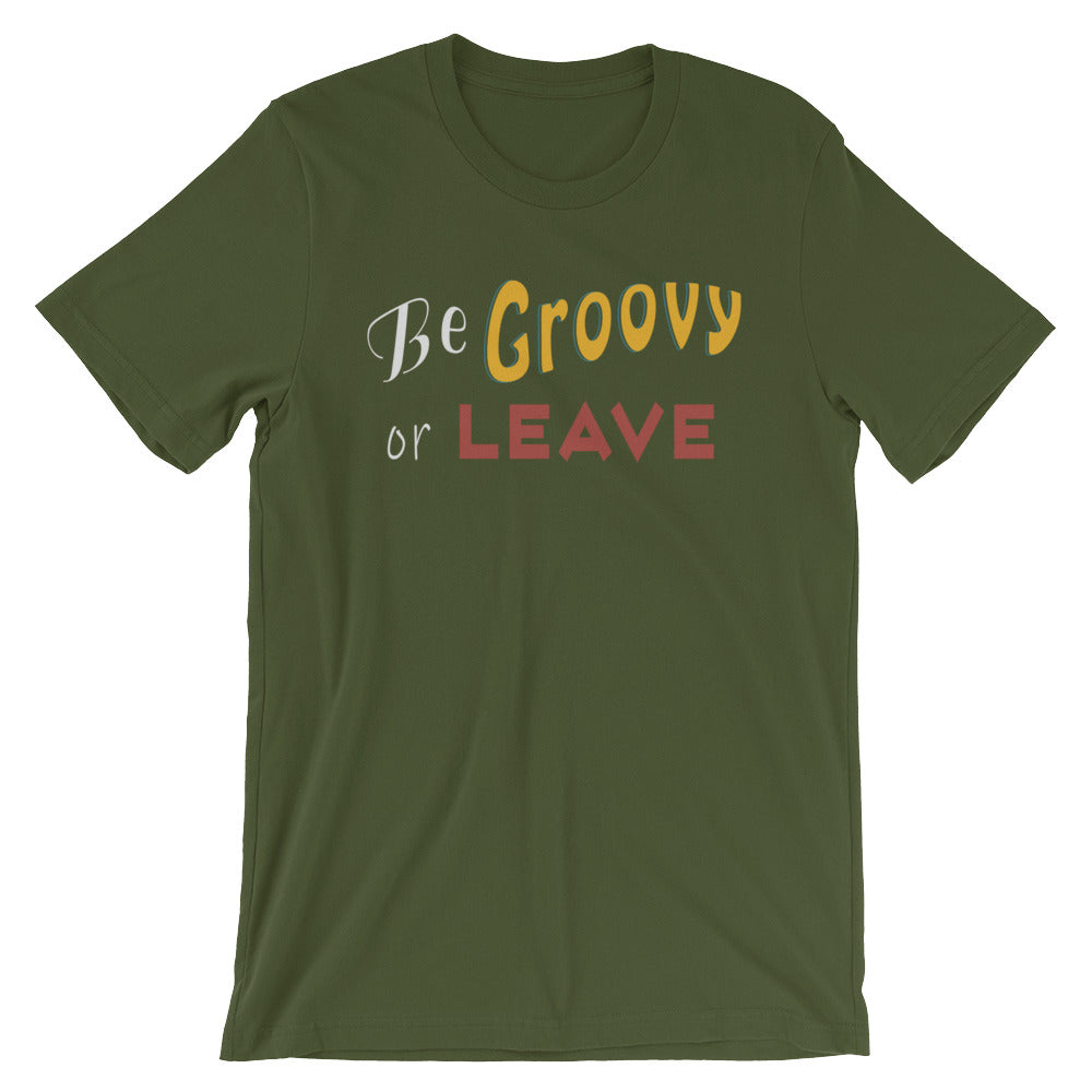 Be Groovy or Leave - Men's Cotton t-shirt