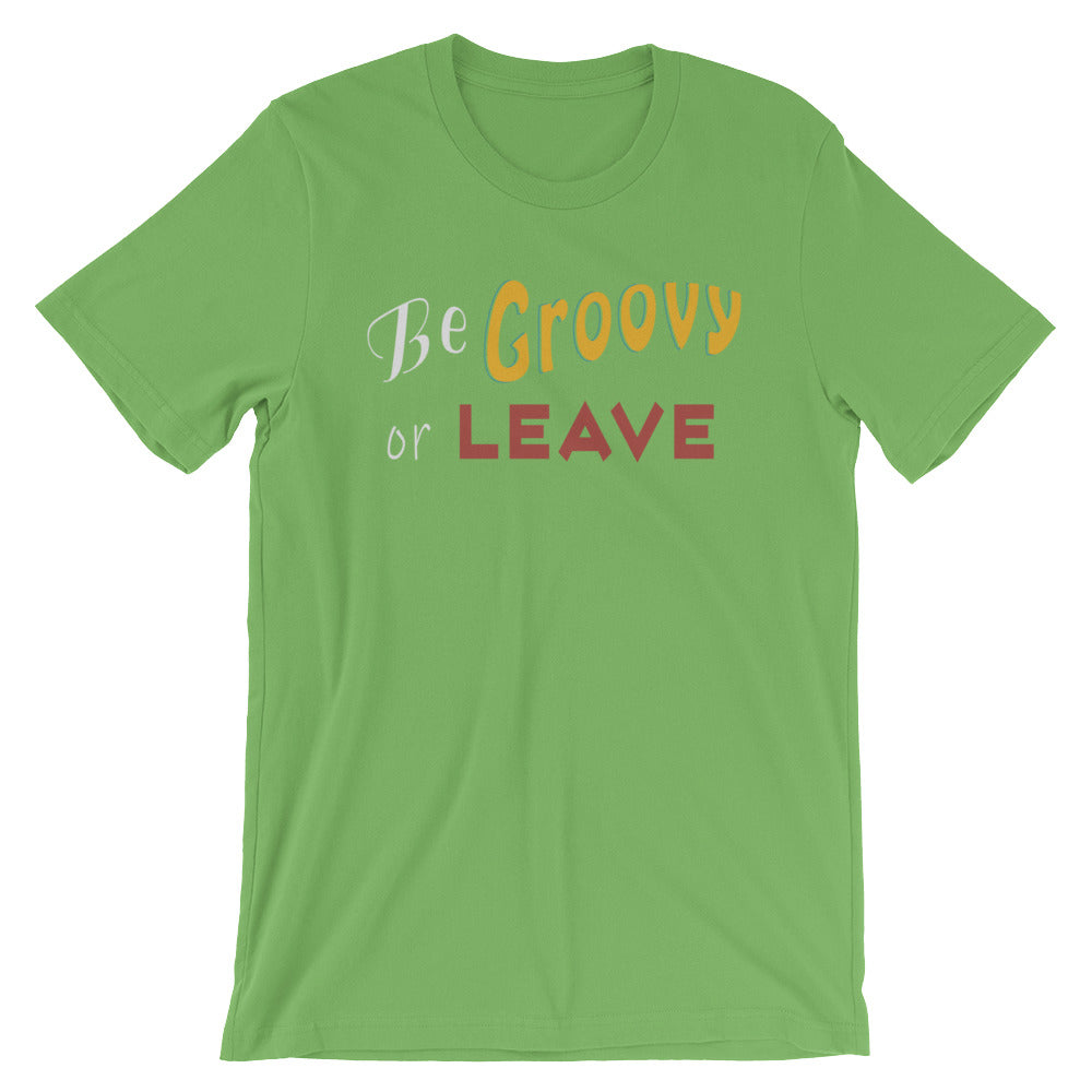 Be Groovy or Leave - Men's Cotton t-shirt